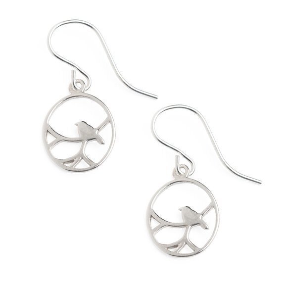Bird Earrings Sterling Silver Nightingale Jewelry Gifts For Women Girls